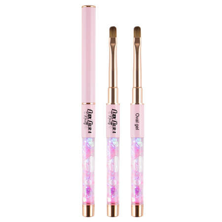Nail Art Design Oval Gel Brush (1)
