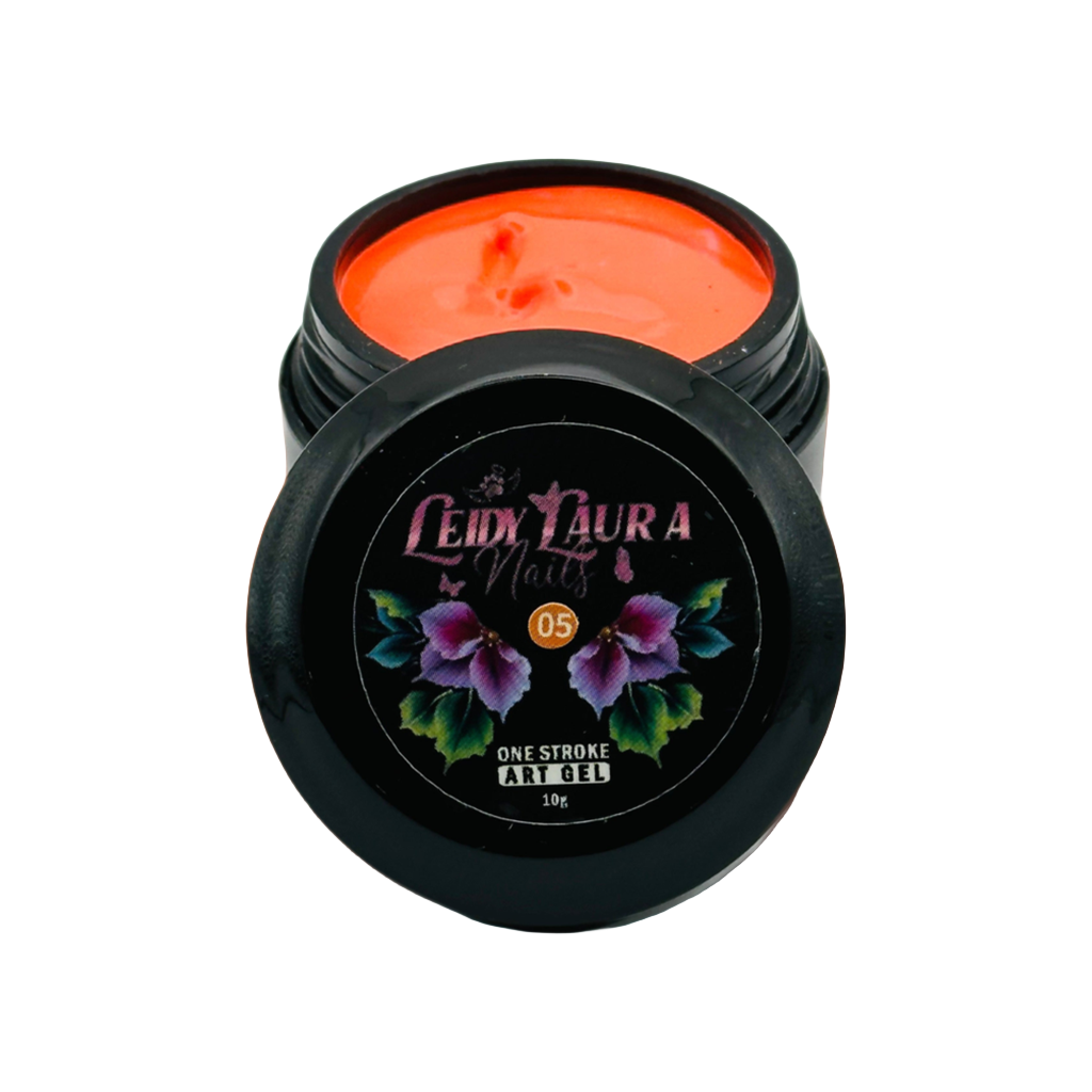 One Stroke Art Gel ORANGE RED