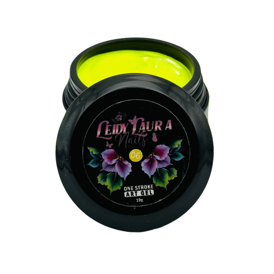 One Stroke Art Gel LEMON YELLOW 10g