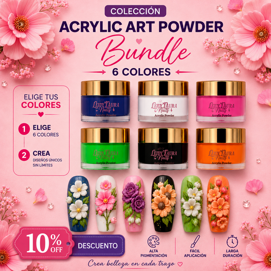 Acrylic Art Powder Kit — Pick 6 Colors