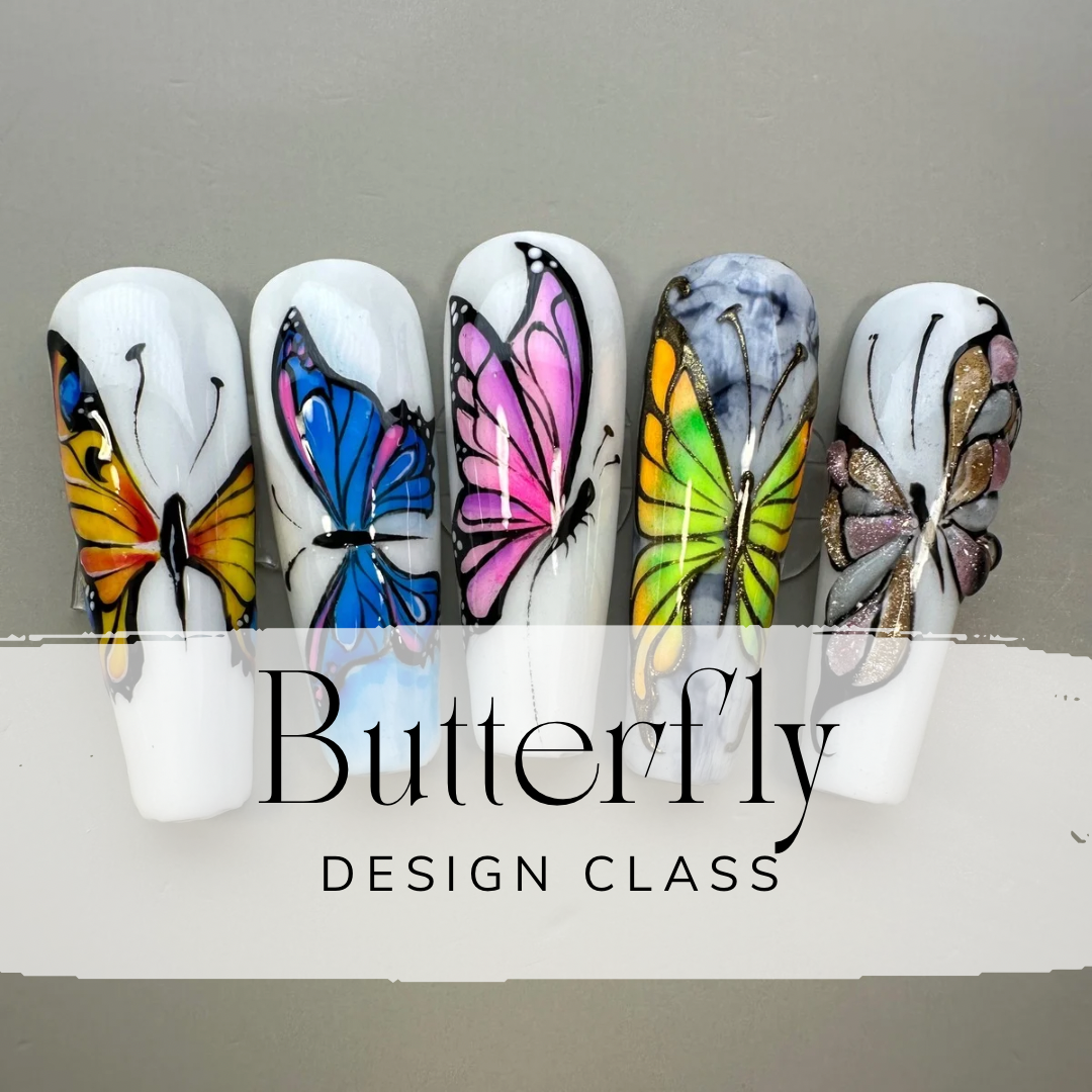 Butterfly Design Class - Clase diseños de mariposas (3 horas)