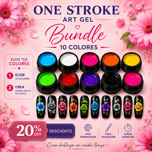 One Stroke Art Gel Kit — Pick 10 Colors